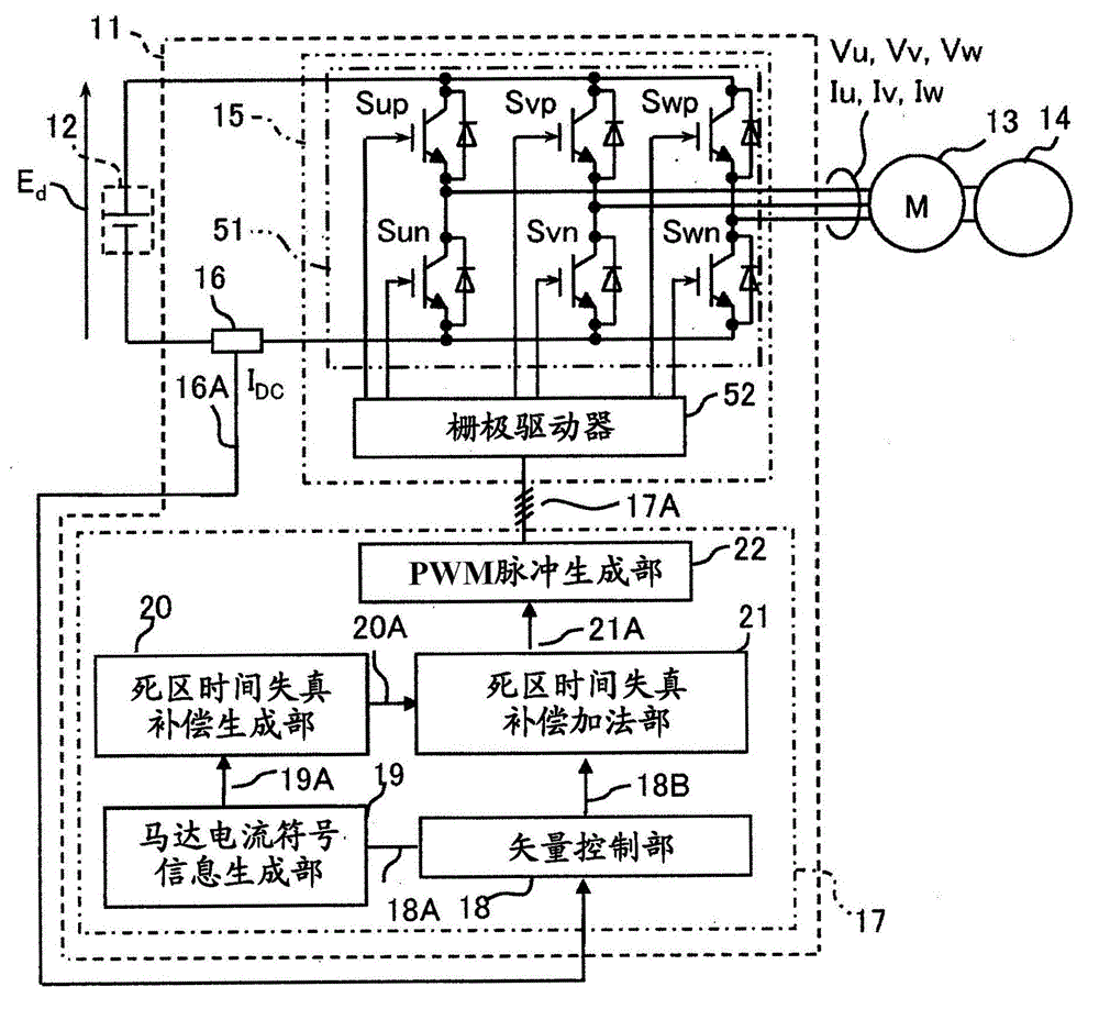 Motor control device and air conditioner using same