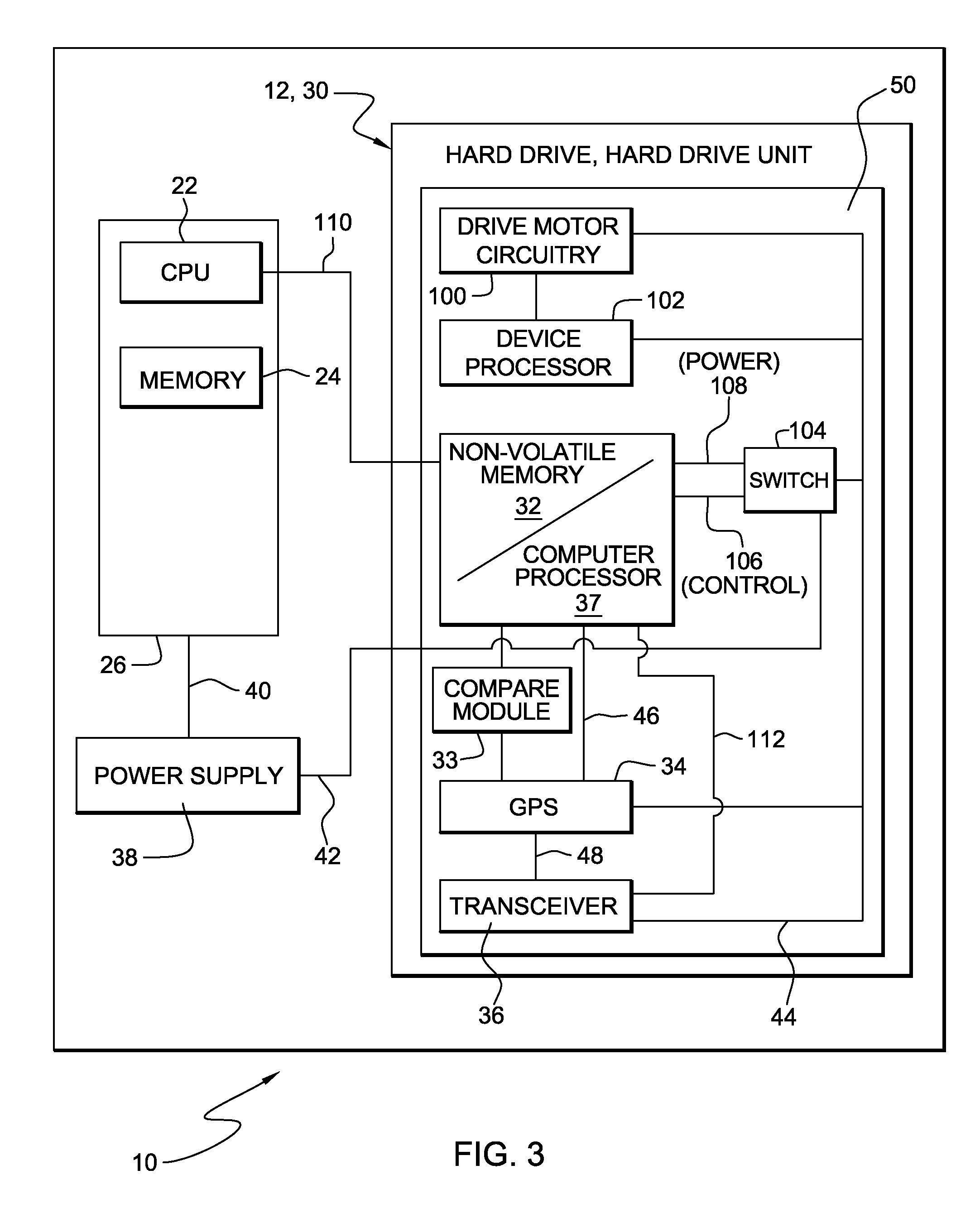 Computer security system having integrated GPS