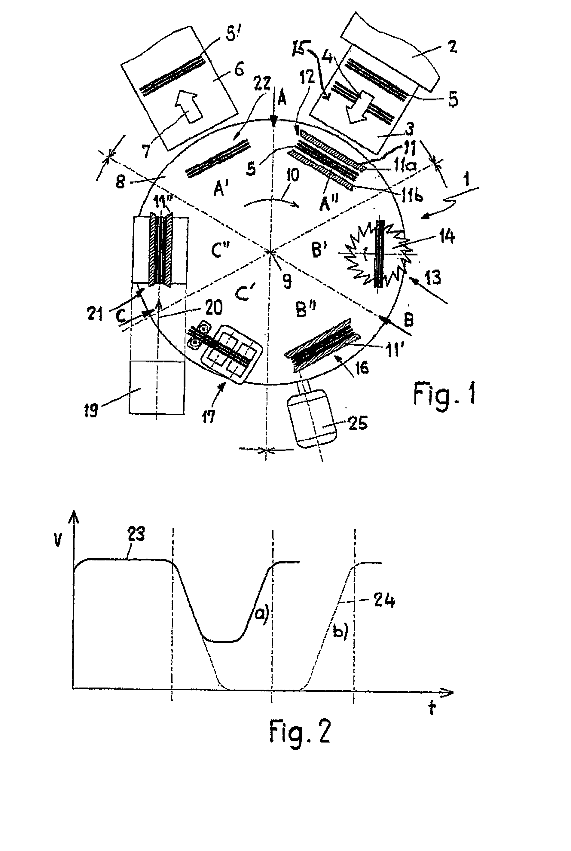 Arrangement for processing printed products