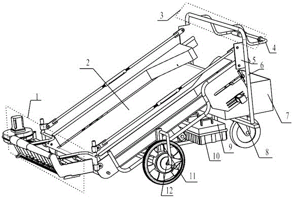 An electric self-propelled seedling harvester