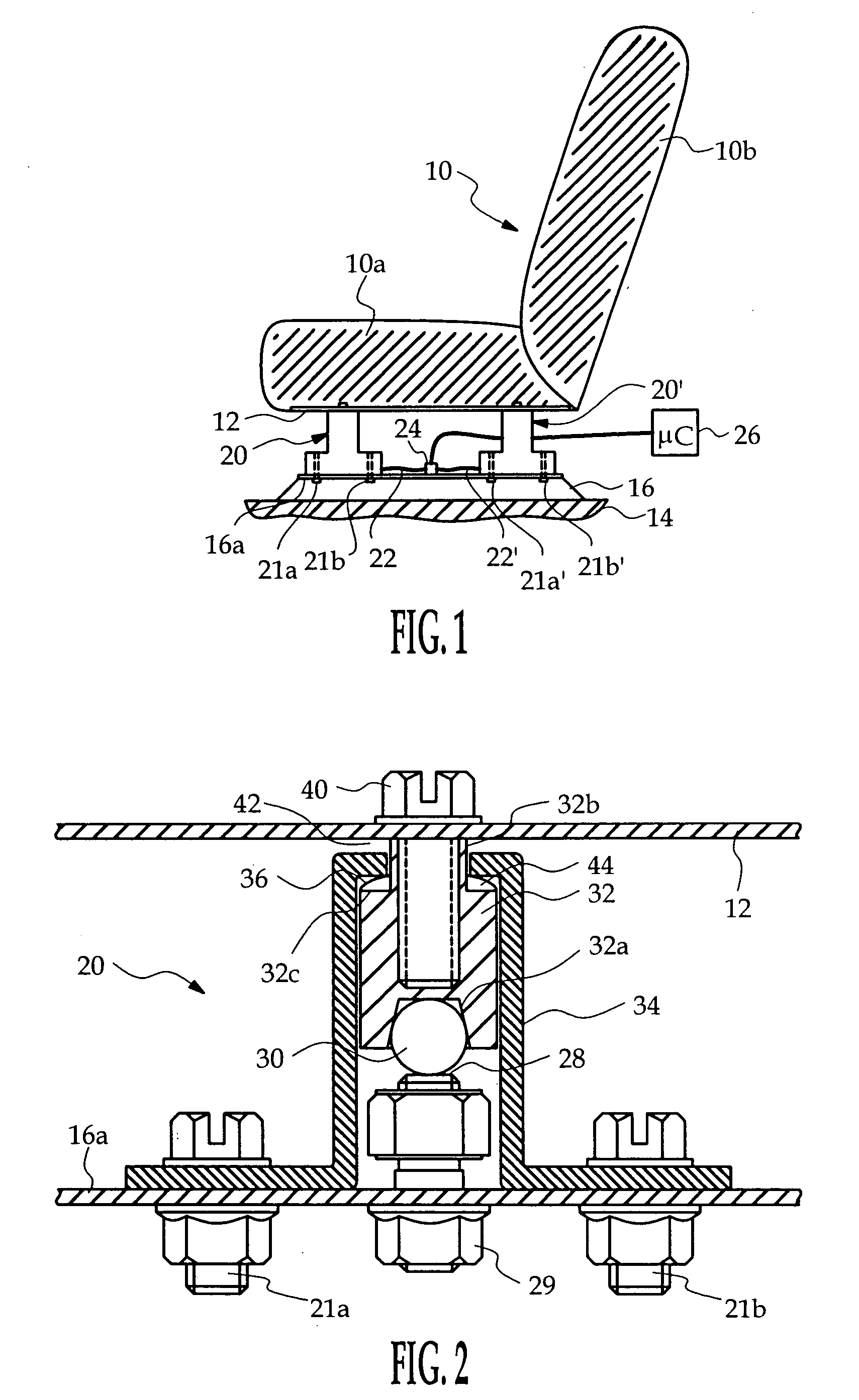 Frame-based occupant weight estimation load cell with ball-actuated force sensor