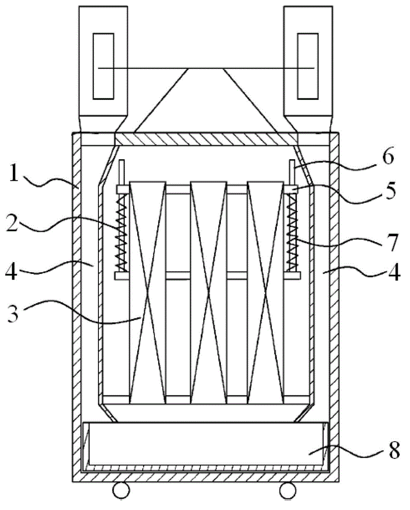 Dust removal device of grinding machine