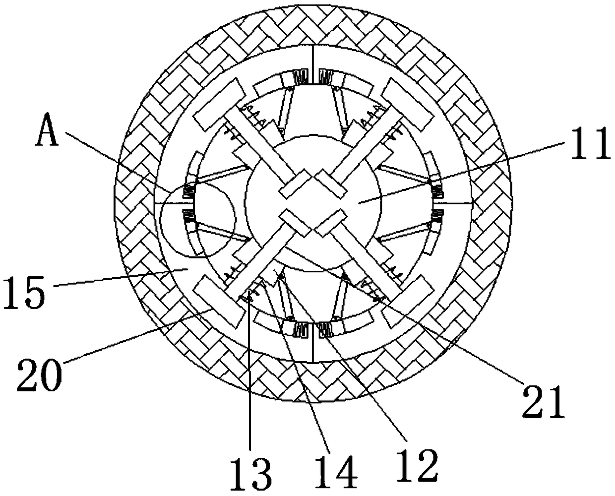 Polishing device for machining of hardware parts