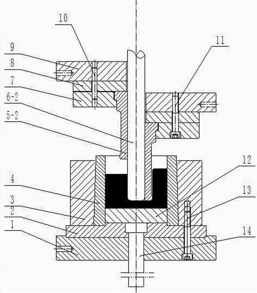 Extrusion and molding method for cup-shaped part and special extrusion die