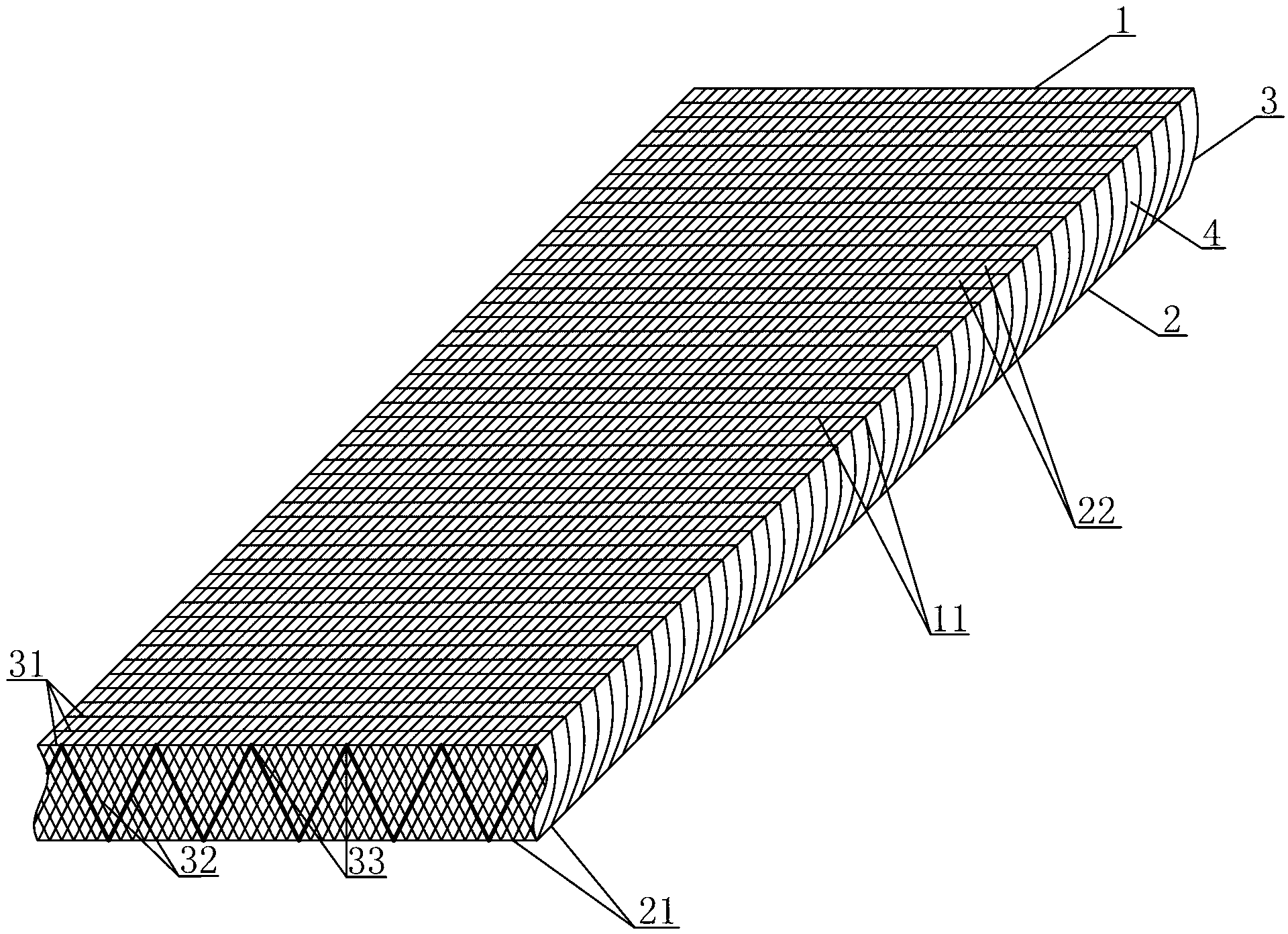 Multifunctional composite carpet and ditch construction technology thereof