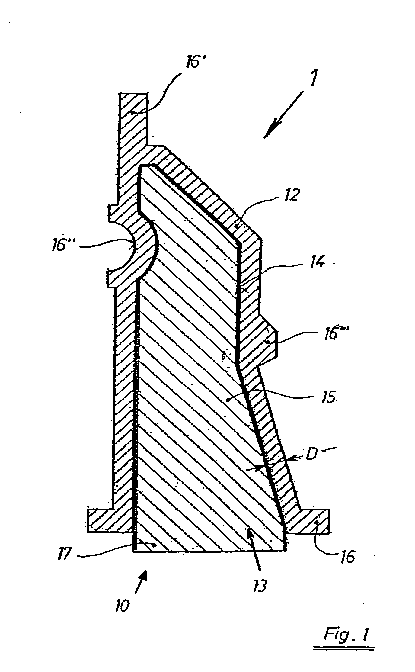 Lightweight part, as well as a process and device for its production