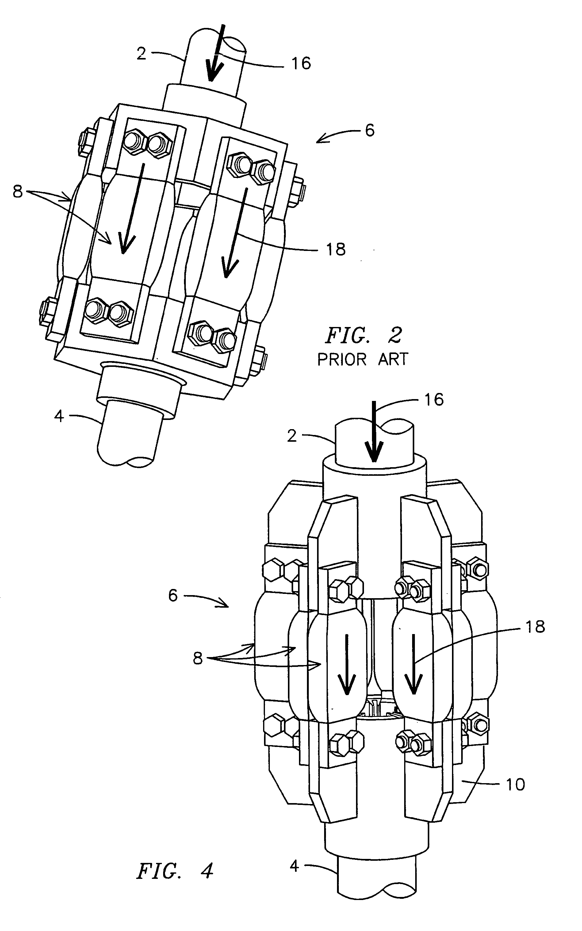 Method and apparatus for a multiple fin style current connector