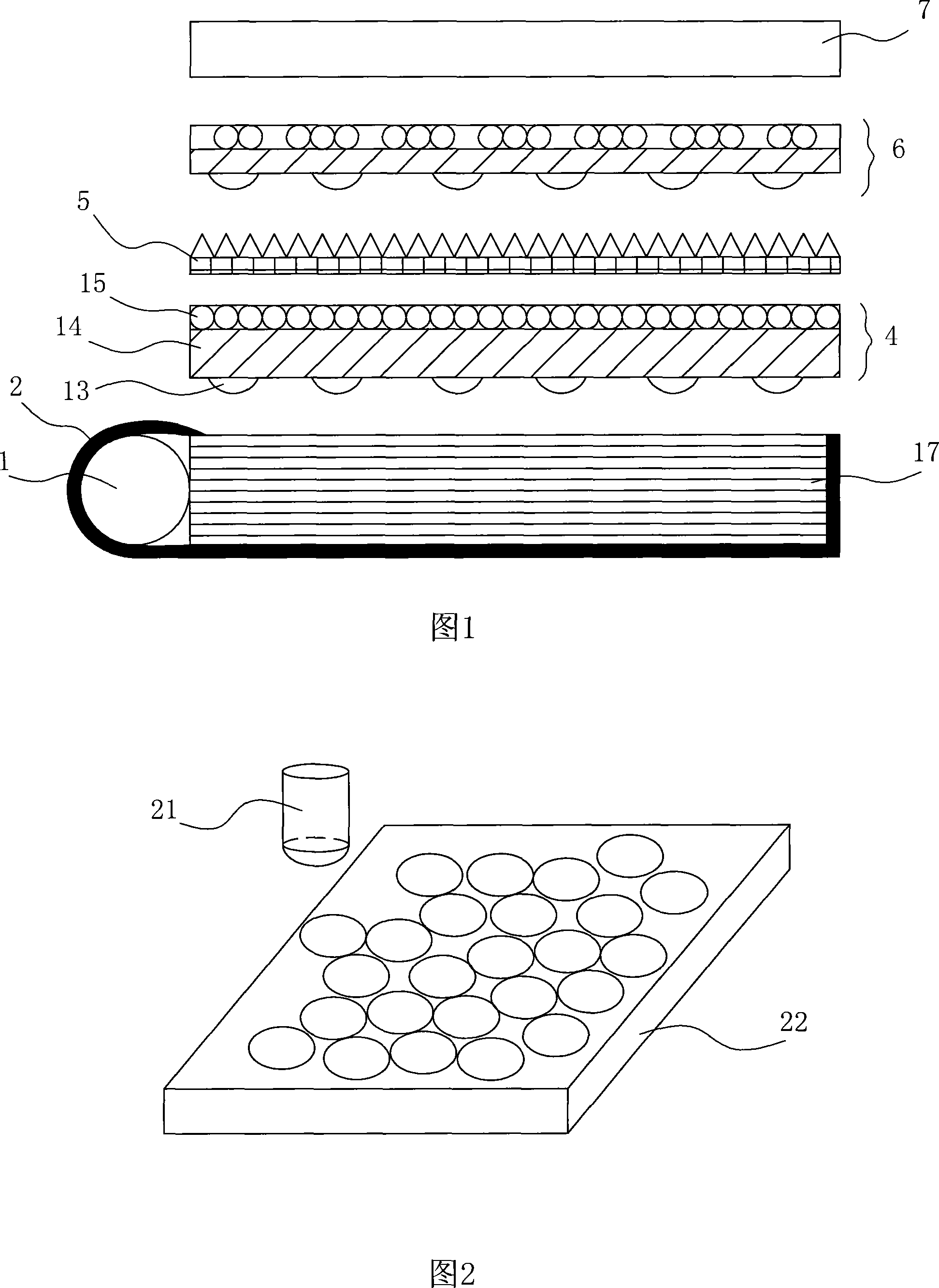Light scattering slice and preparation method thereof