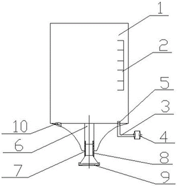 Petroleum liquid sampling device favorable for sampling inspection