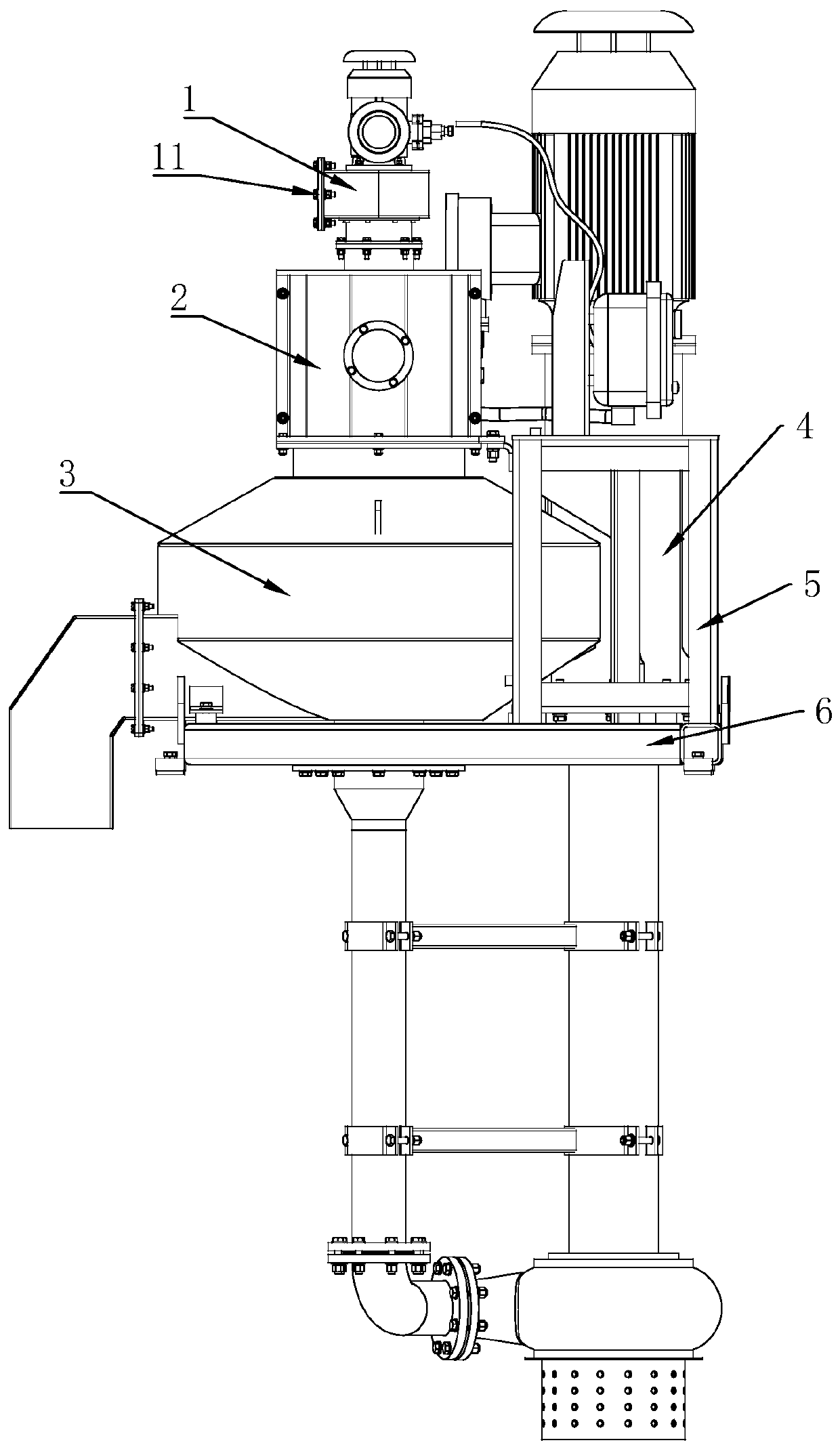 Normal pressure degasser