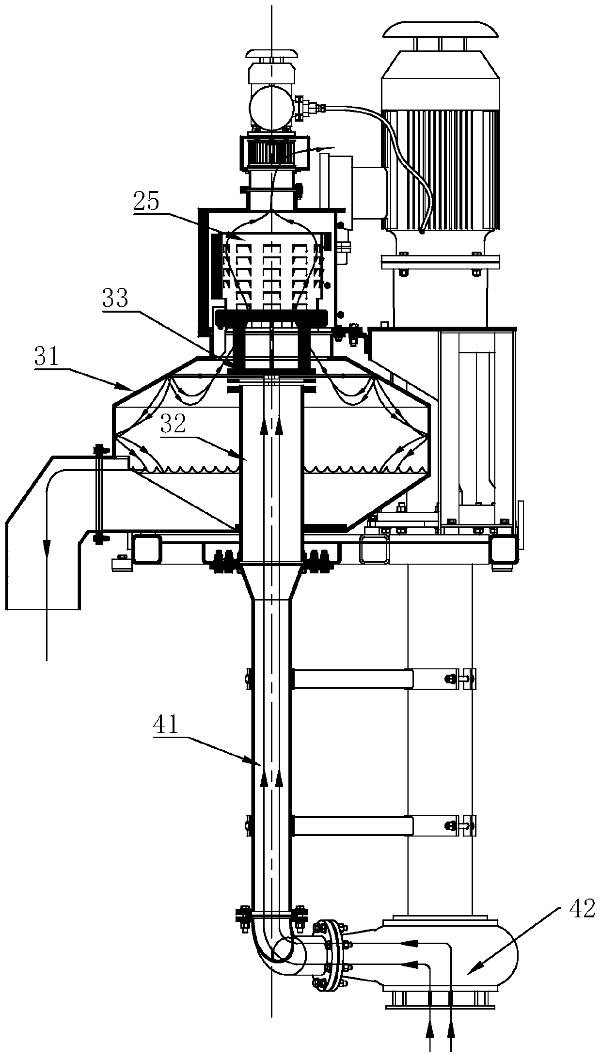 Normal pressure degasser