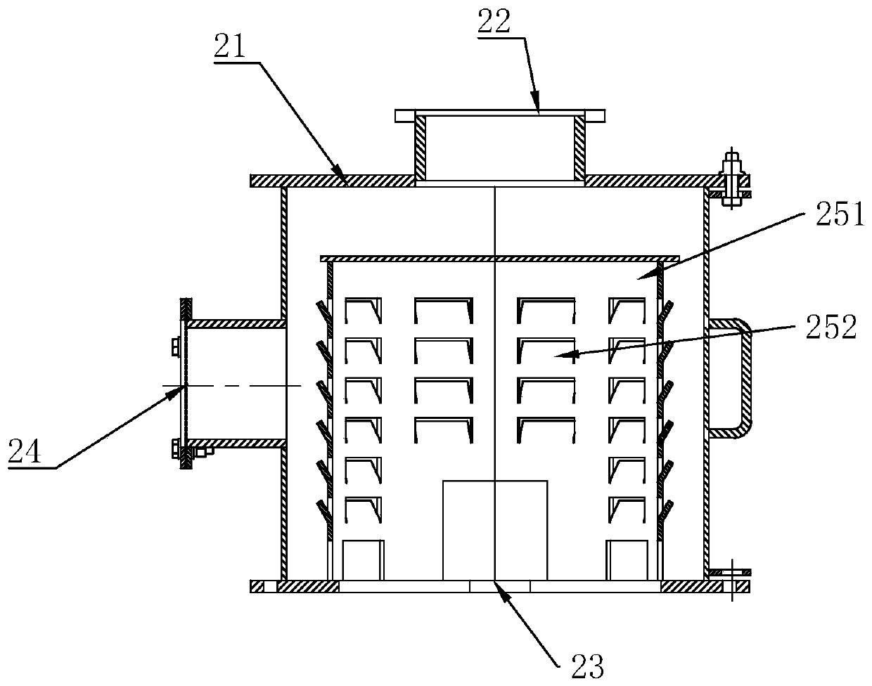 Normal pressure degasser