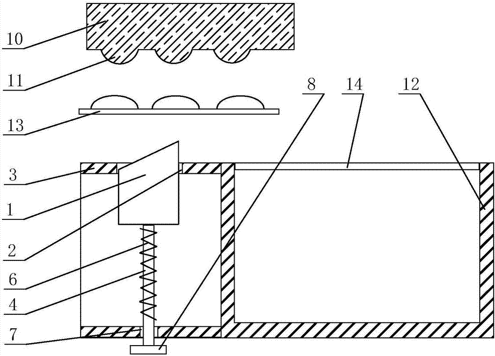 Aluminum plastic blister plate tablet stripping device and working method thereof