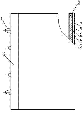 Air duct structure for cast coil and manufacturing method for air duct structure