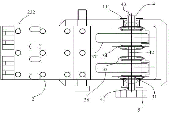Inclined hole processing device with adjustable angles