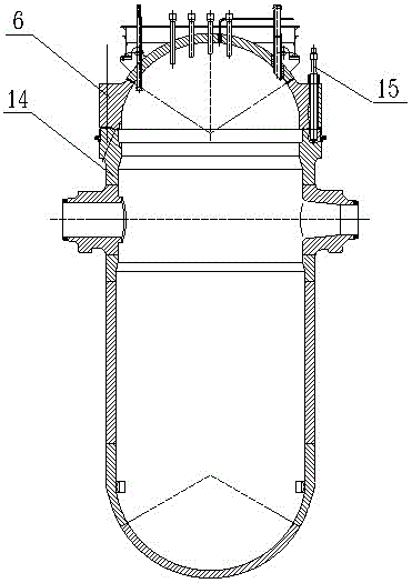 Pressurized-water nuclear reactor structure