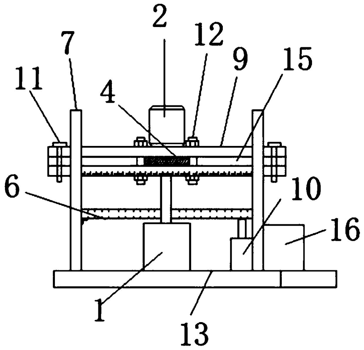 Punching device for mounting of decorative plates