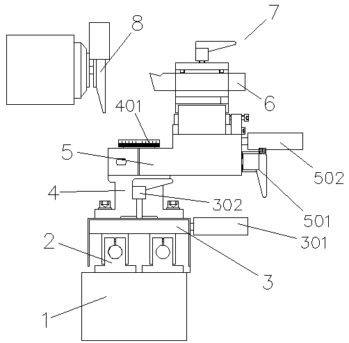 Turning tool feeding device for grinding turning tool