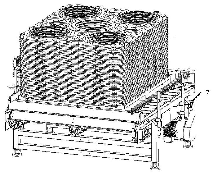 Automatic aluminum wheel stacking system and method