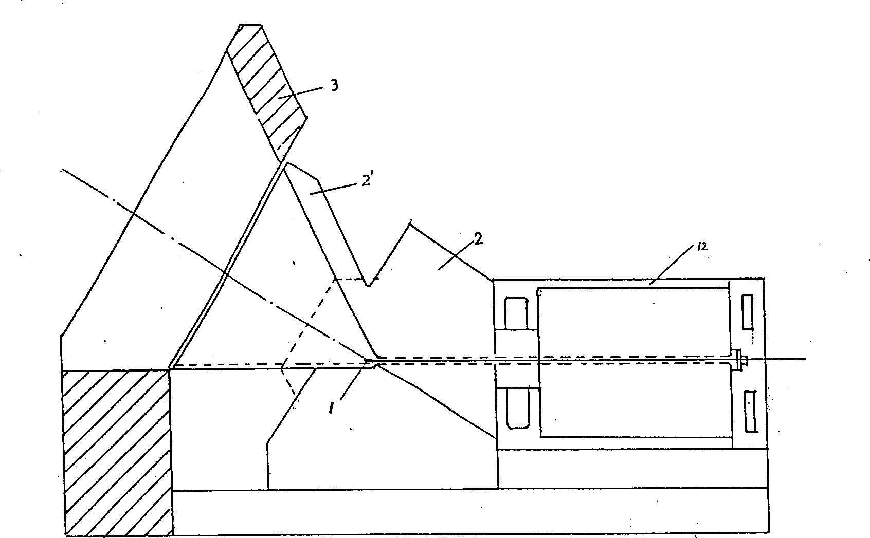 Equipment of cobalt 60 gamma ray source-cesium iodide or cadmium tungstate detector for checking container