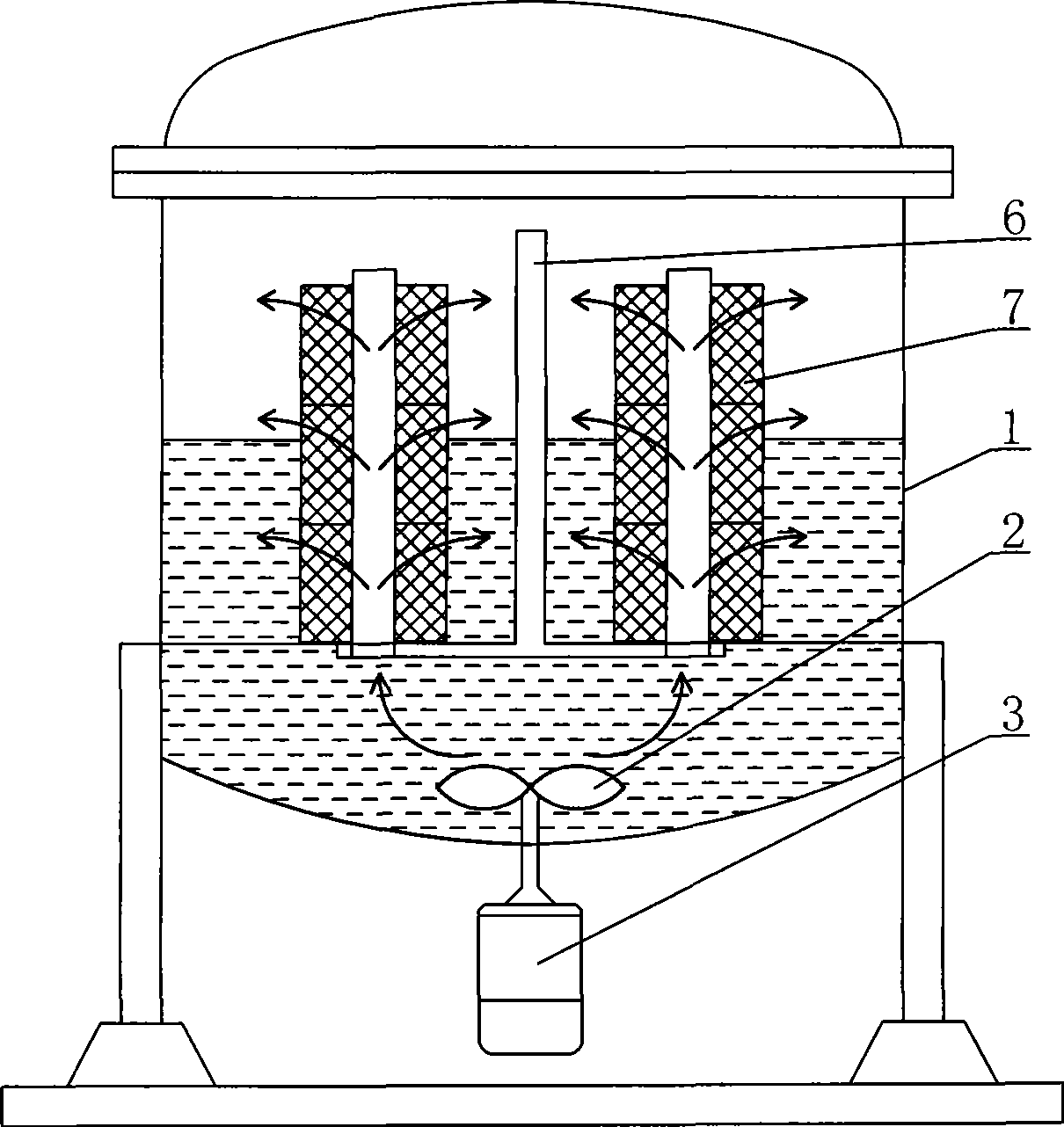 Turbulent current type cheese dyeing method and apparatus thereof