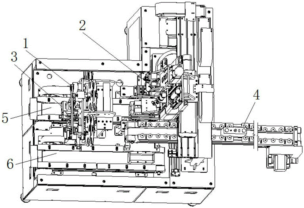 Automatic formed-nail nailing machine for square power battery and work flow thereof