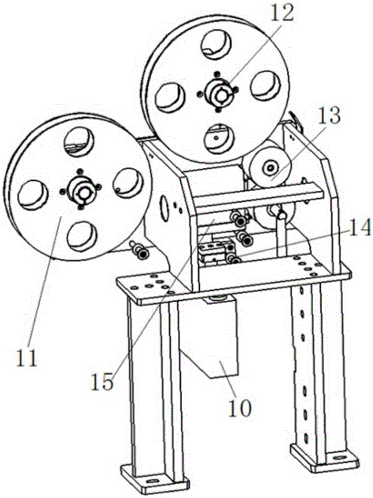 Automatic formed-nail nailing machine for square power battery and work flow thereof