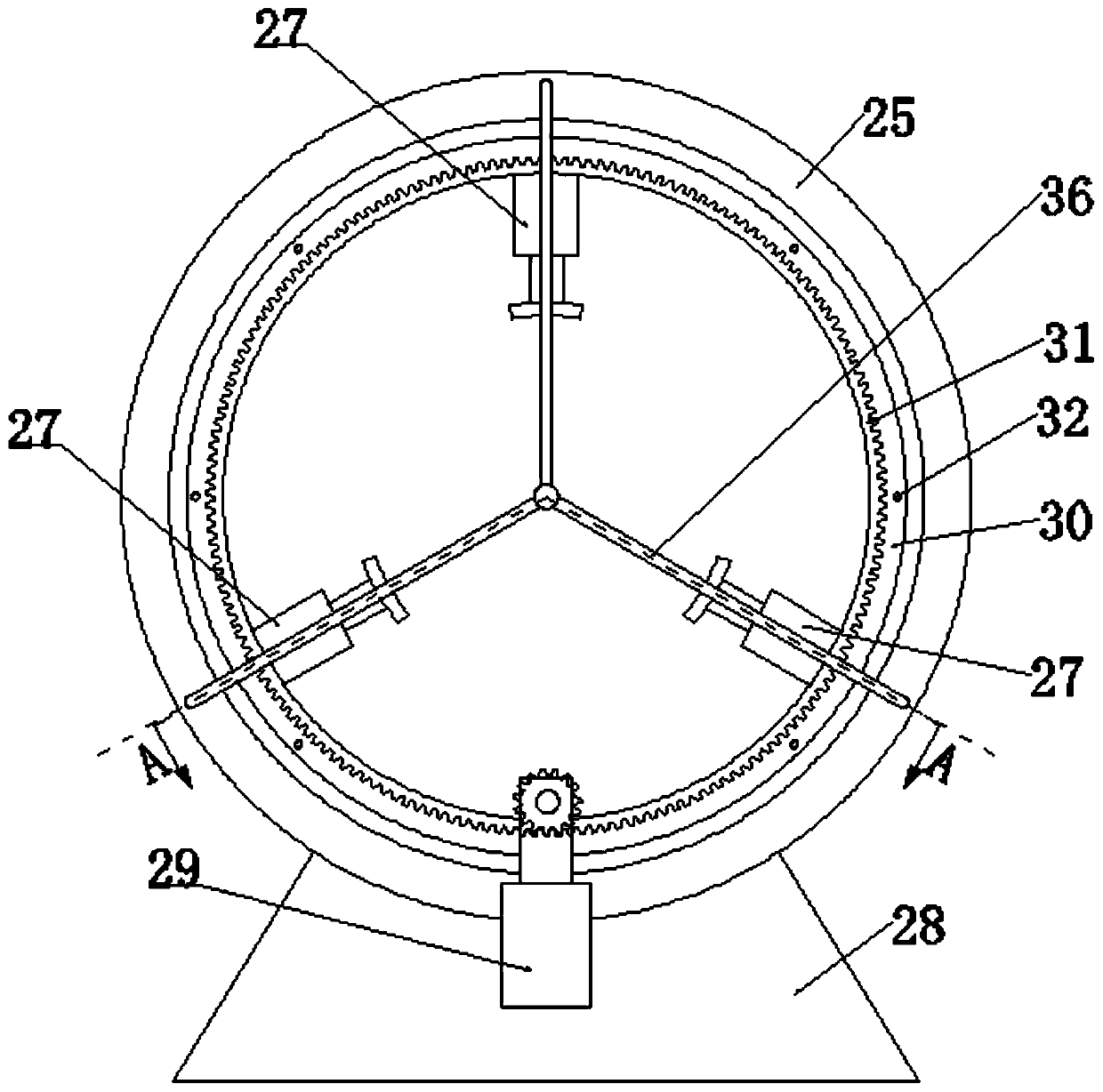 Synchronous clamping eccentricity detection device for circular workpiece