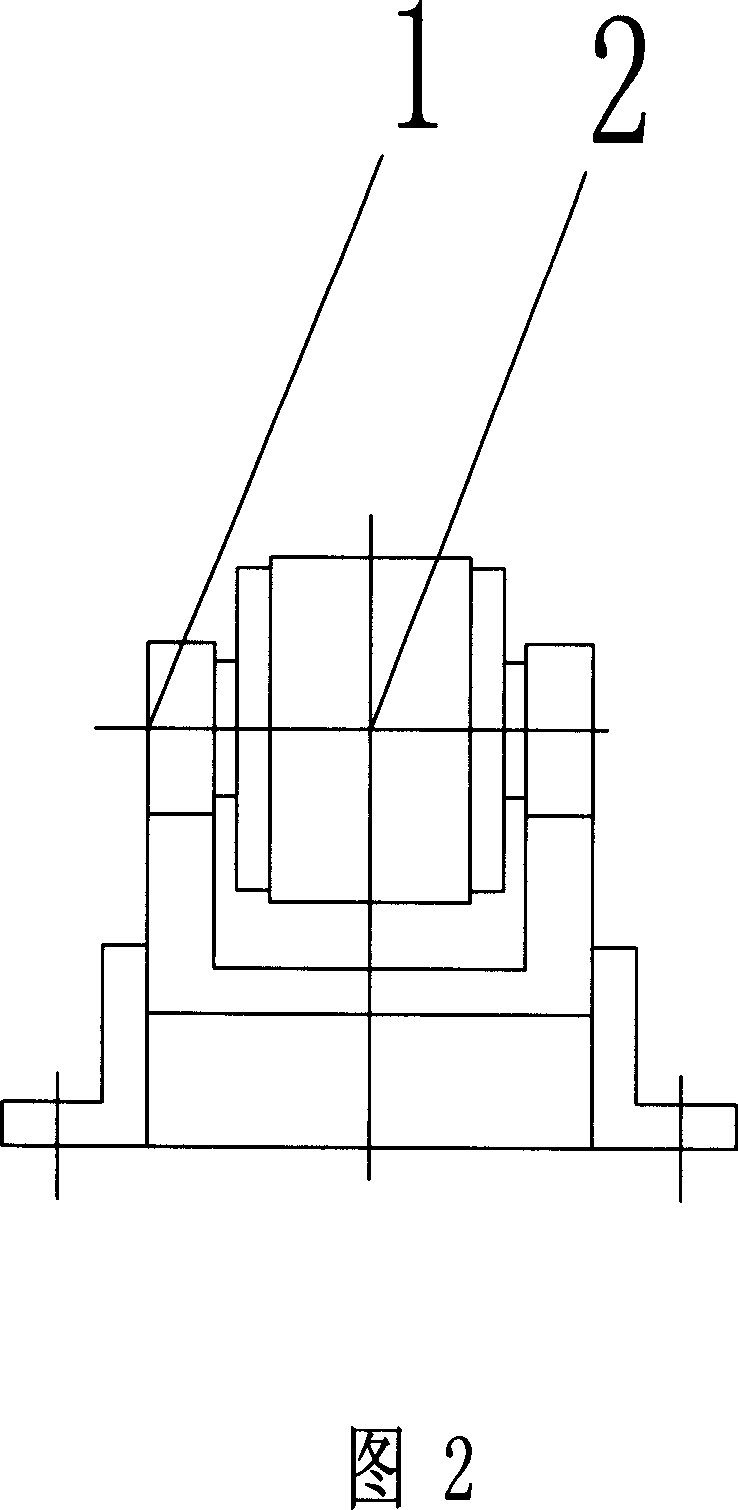 Two adjustment supporting roll device
