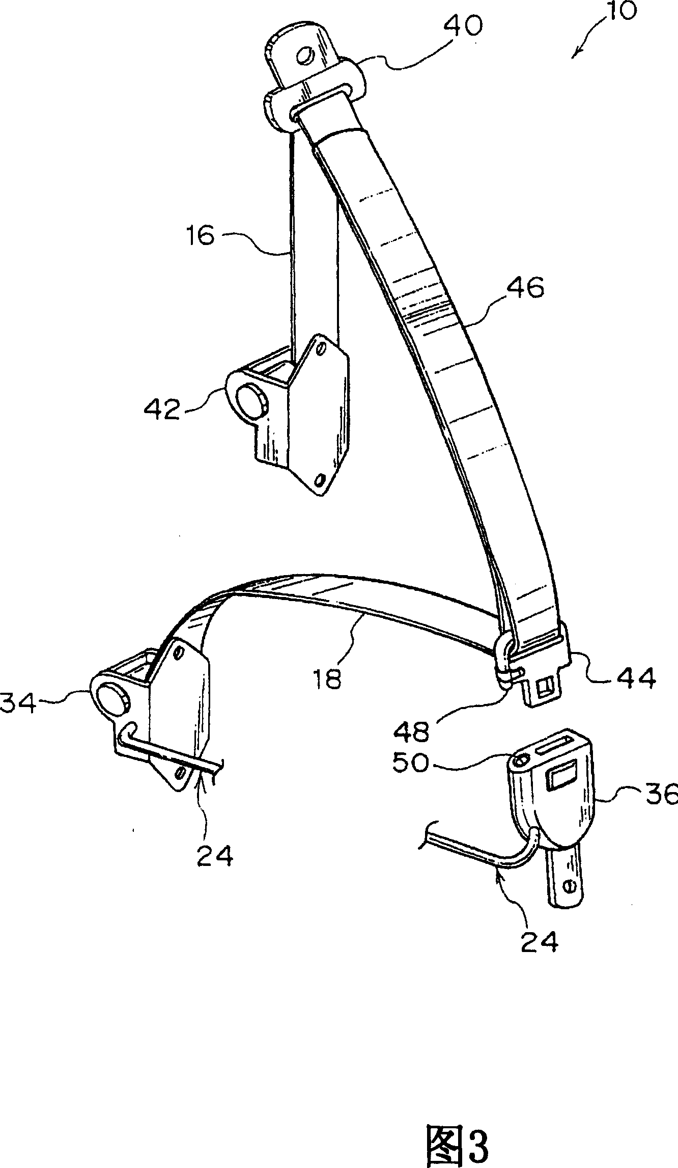 Air belt apparatus for use in a motor vehicle