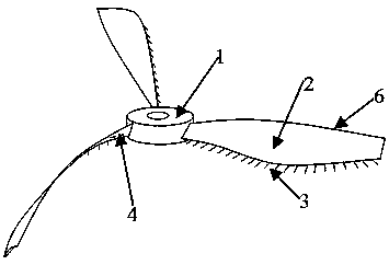 A rotating device for a six-wing medium-sized UAV