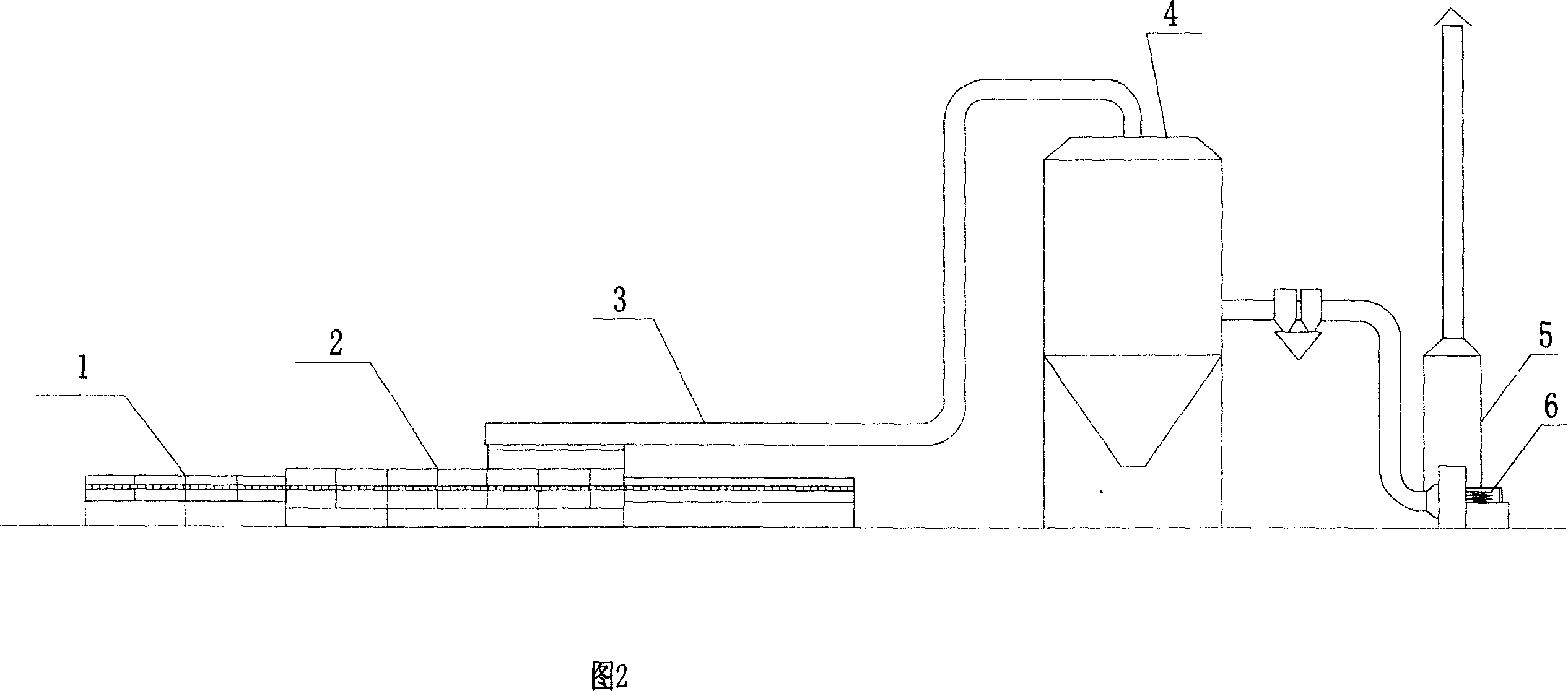 Method and device for recoverying and using afterheat of furnace quench belt of ceramic production line