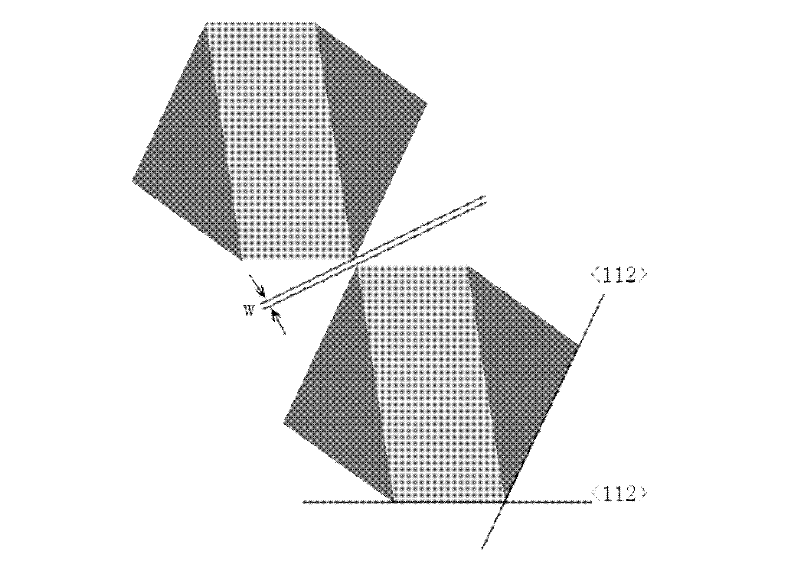 Method for preparing nanometer structures from top to bottom on surfaces of (110) type silicon chips