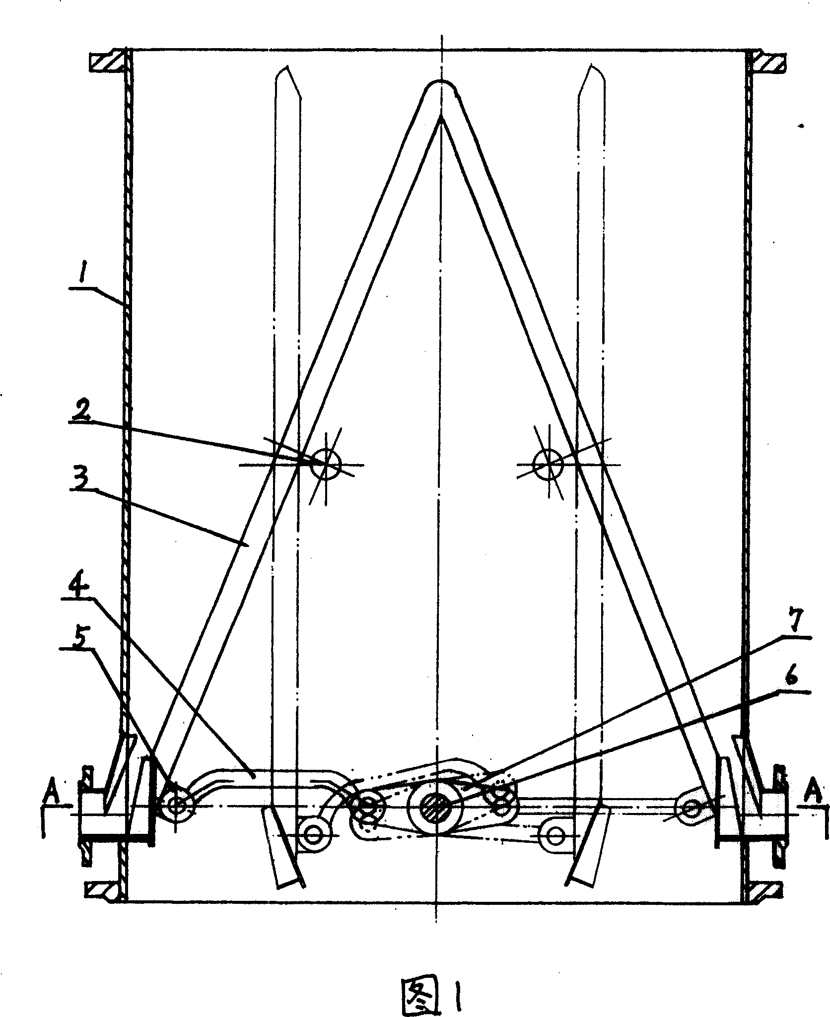 Crank connecting rod type ball net drawing device