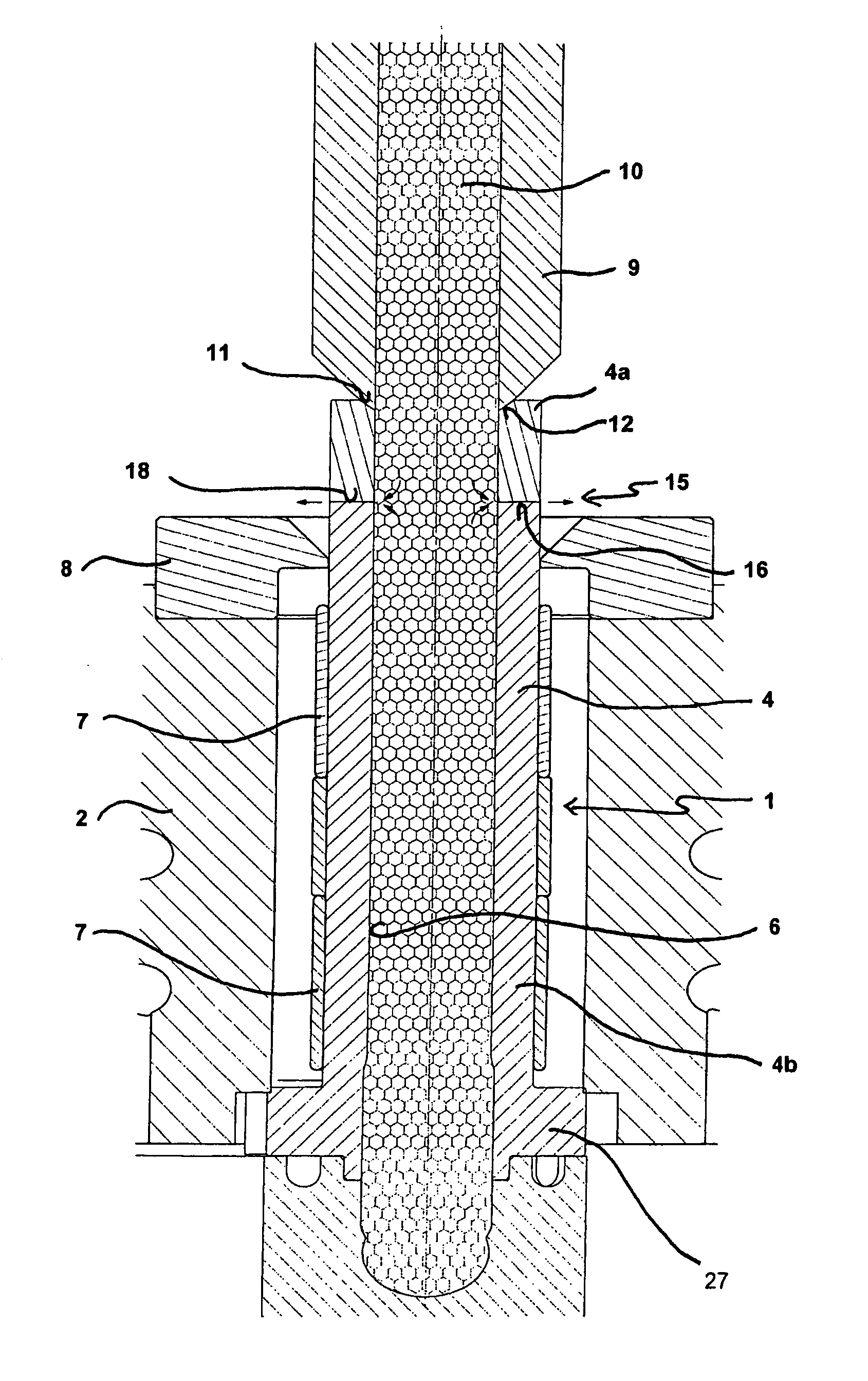 Decompression sprue bush and decompression machine nozzle