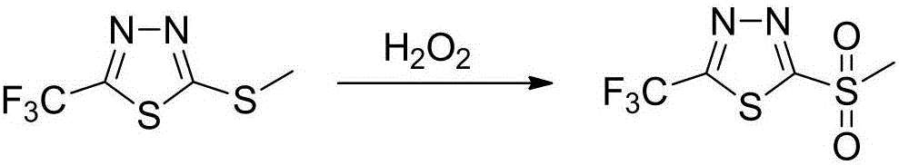 Synthetic method of 2-methylsulfuryl-5-trifluoromethyl-1,3,4-thiadiazole