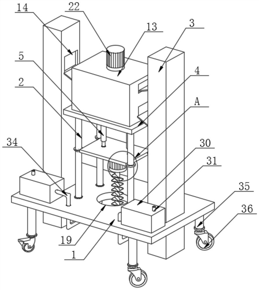 Engineering treatment device suitable for municipal gardens and flower management and cultivation