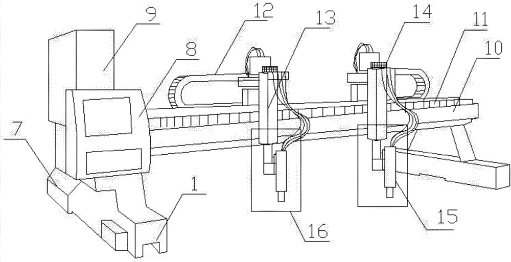 Gantry type numerical control cutting machine