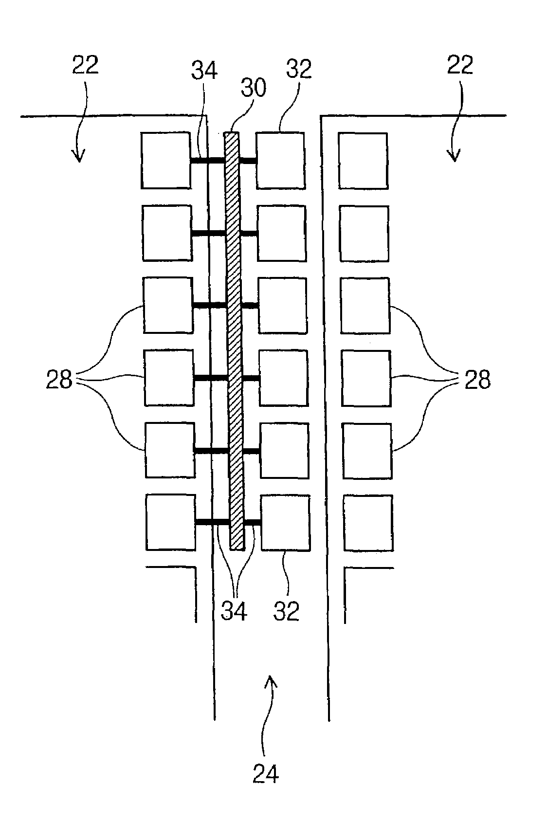 Semiconductor device having test element groups