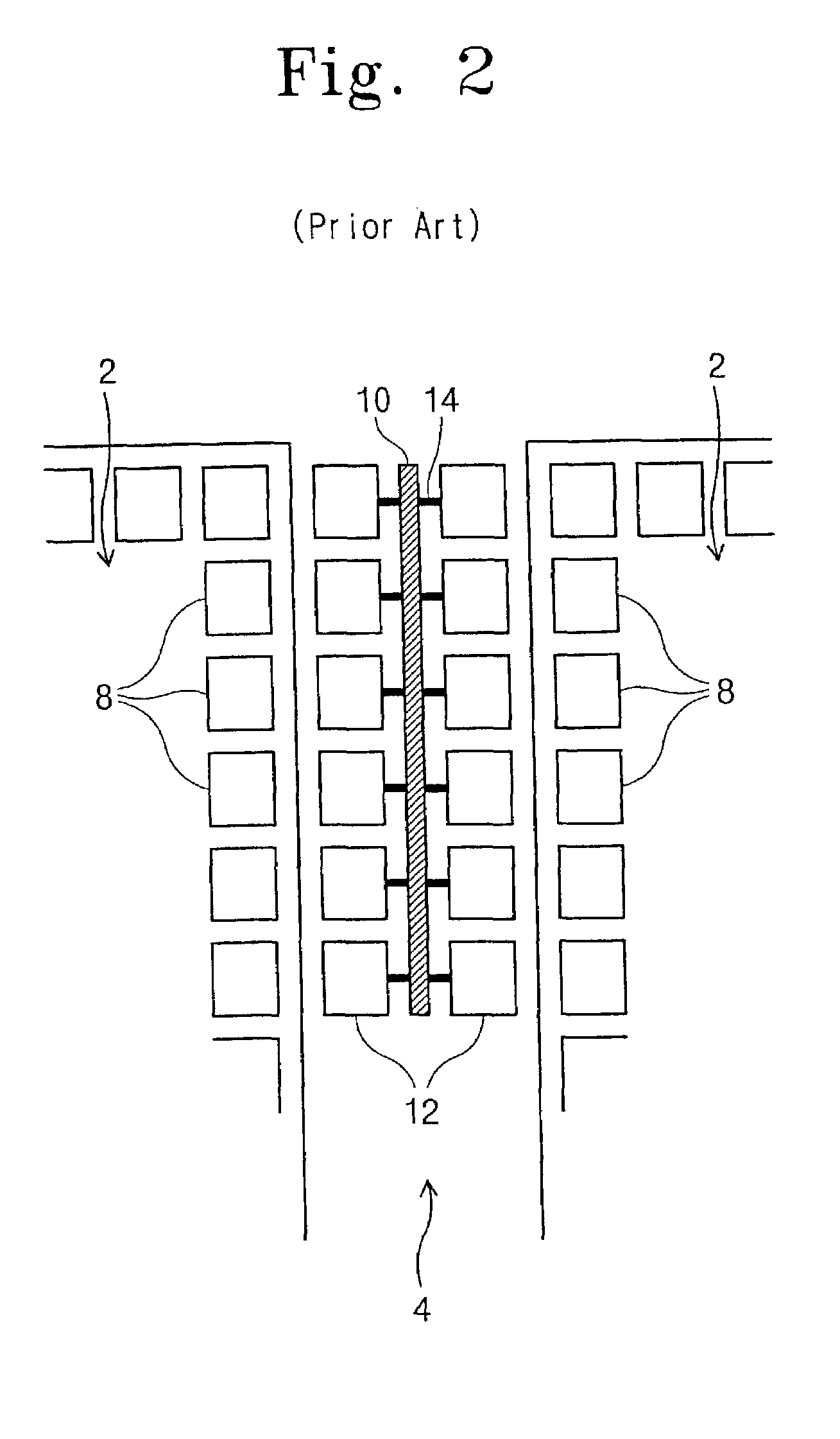 Semiconductor device having test element groups