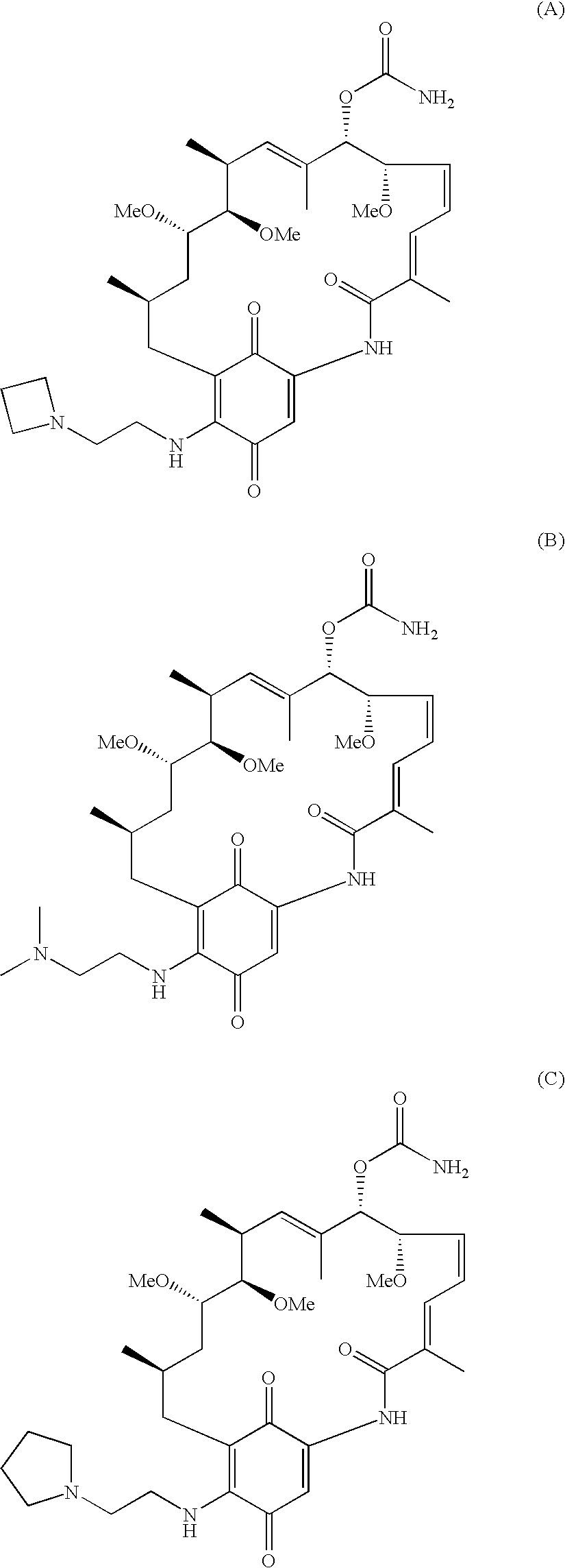 Method for treating diseases using HSP90-inhibiting agents in combination with enzyme inhibitors