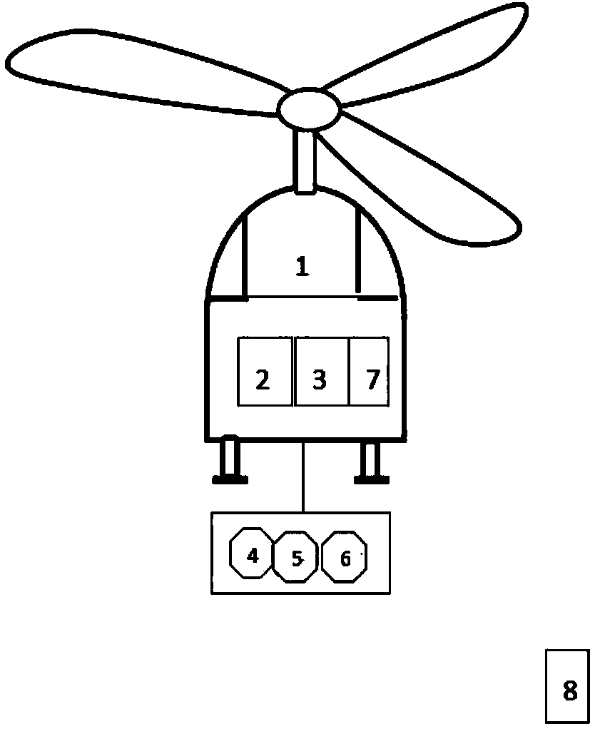 Wind-generator blade defect damage inspection method and inspection system based on unmanned helicopter