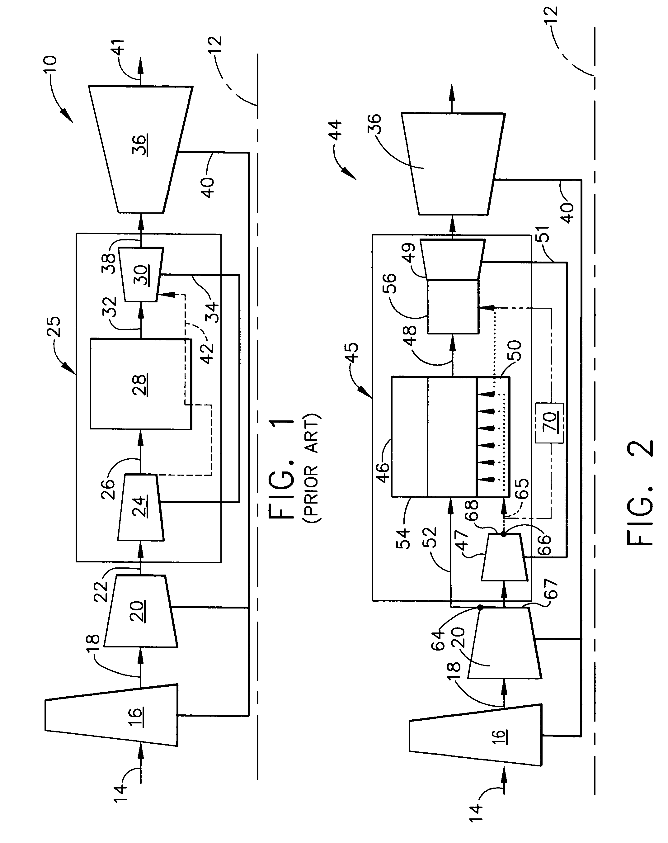 High thrust gas turbine engine with improved core system