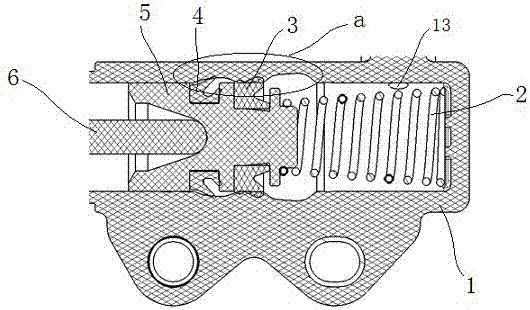 Automobile clutch operation system and cylinder diameter variable clutch working cylinder thereof