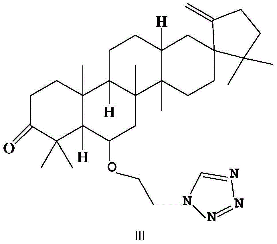 Application of O-(1H-tetrazole)ethyl derivative of Cleistanone to preparation of liver injury prevention and treatment medicine