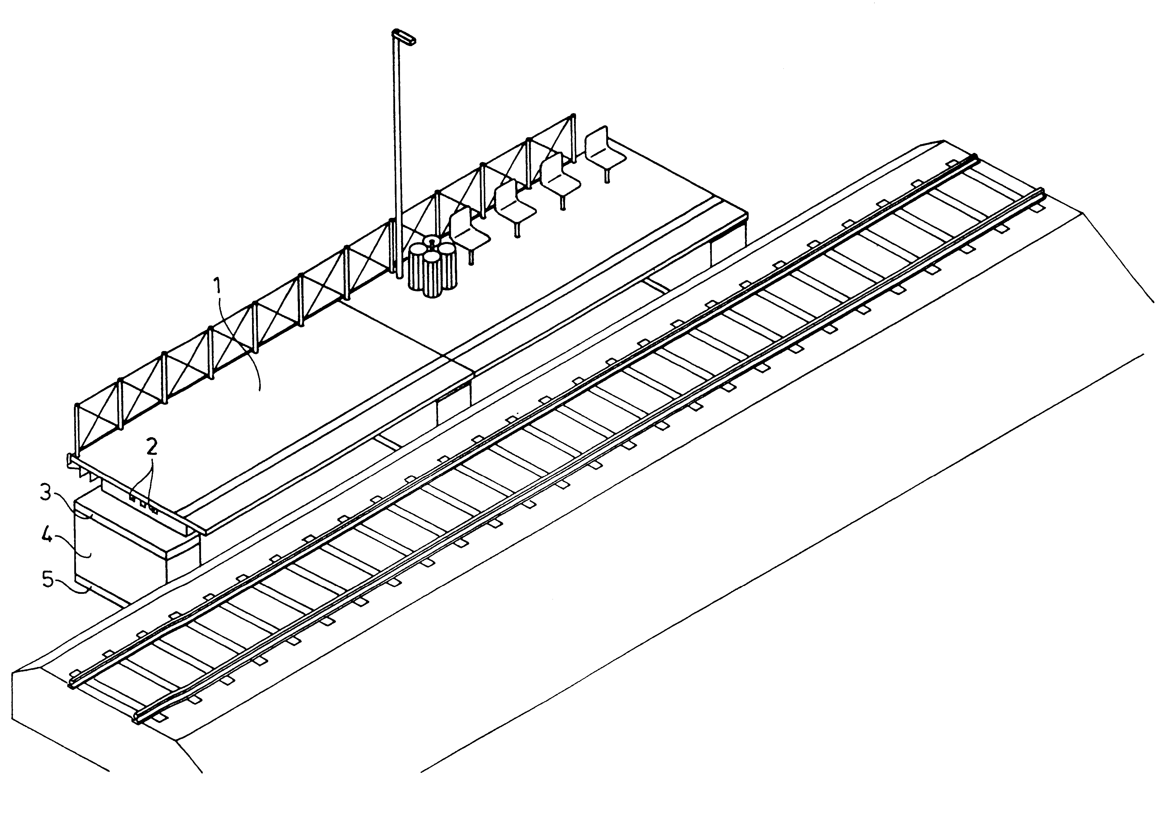 Modular station platform construction kit