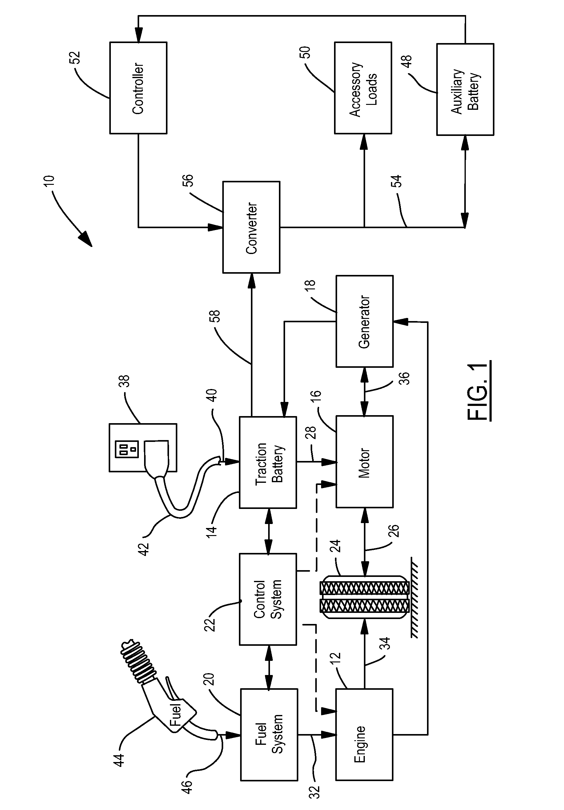 Electric vehicle and method of control for active auxiliary battery depletion