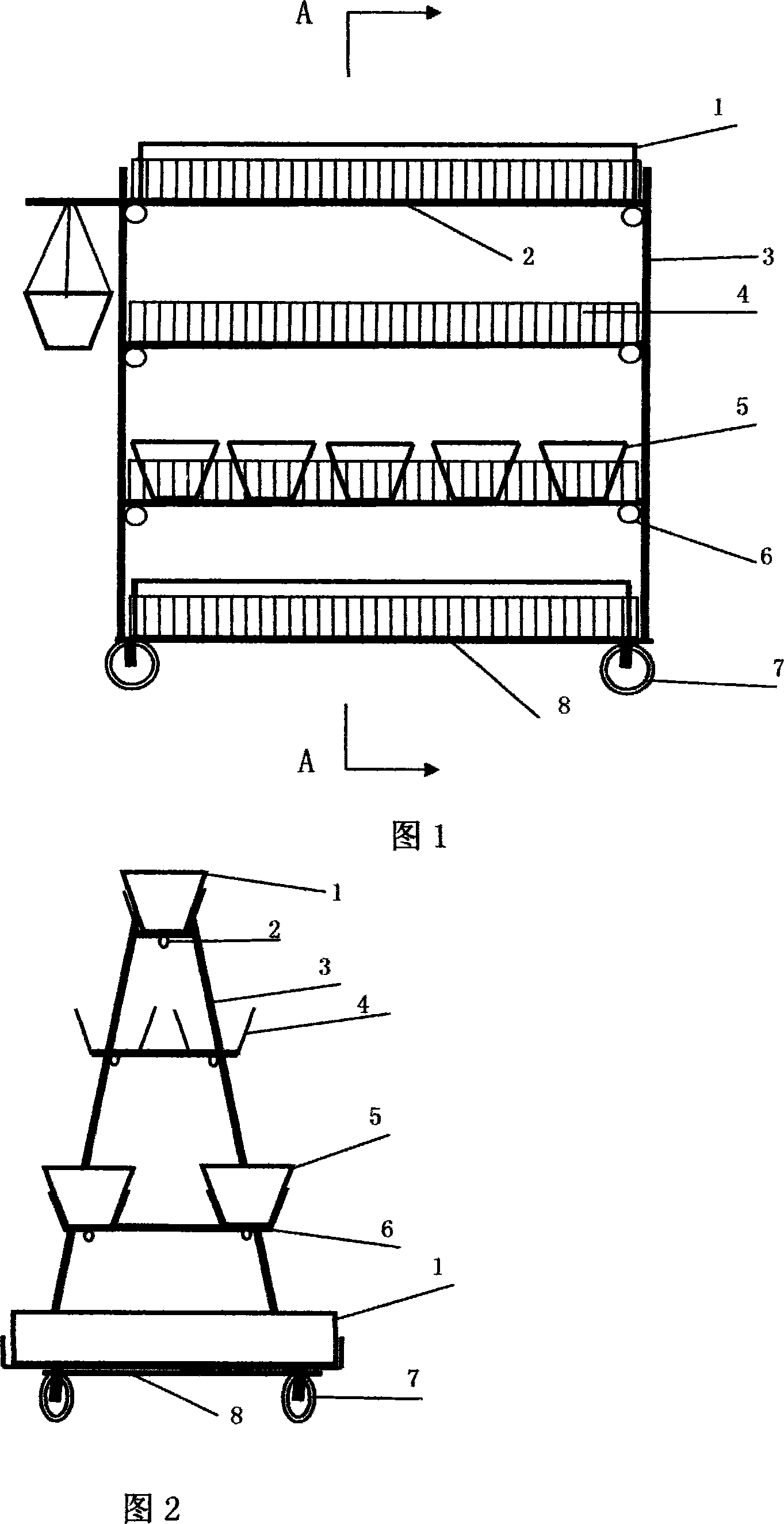 Moveable 3-D flower-culturing rack and manufacturing method and use