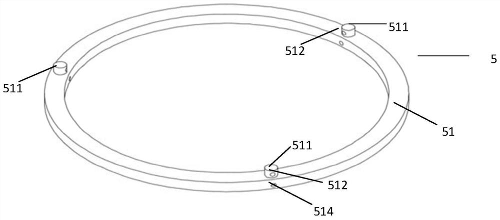 Split type floating fan base and floating fan