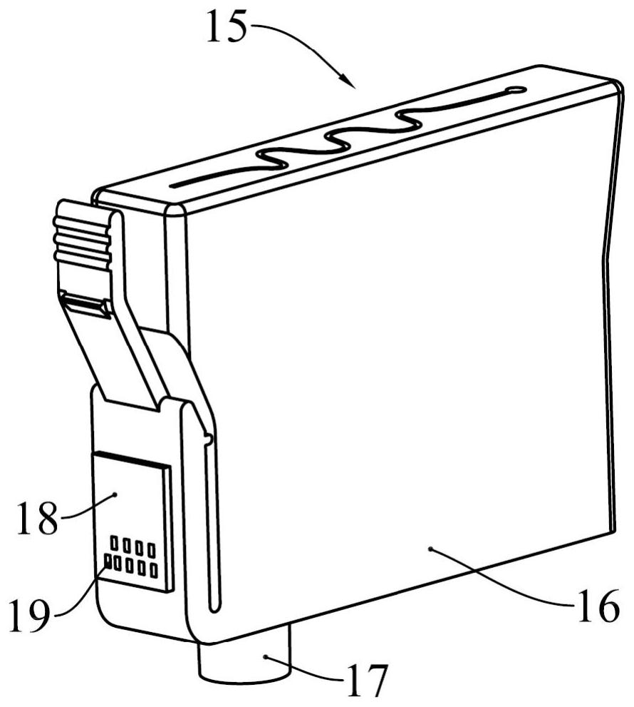 Connecting piece, consumable chip, consumable container, electronic imaging equipment and method for installing connecting piece and consumable container